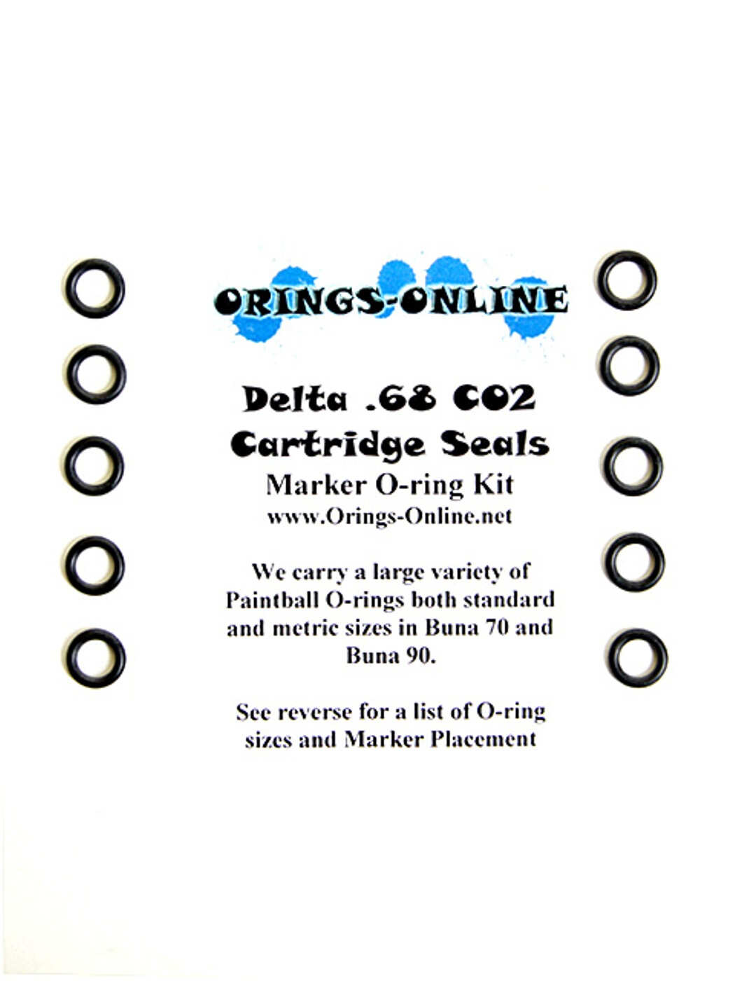 Delta 68 Cartridge Seal O-rings